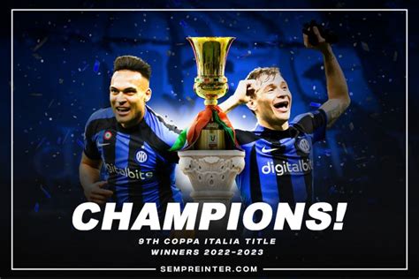 Inter Milan win 9th Coppa Italia title after dramatic 2 .
